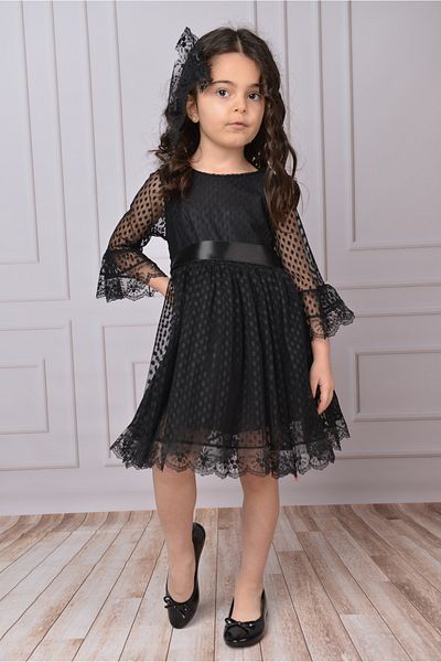 Delfini kids Rochie pentru fete Rochie pentru fete cu cataramă Rochie pentru fete Rochie din tul din dantelă