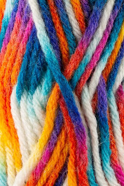 SENSY Roving Hand Knitting Thread 5 Pieces Scarf Beanie Thread Sweater Poncho Thread Cardigan Thread Knitting Thread