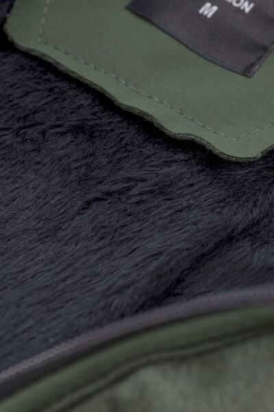 Oliggopol Men's Khaki Green Softshell Coat Water and Windproof Coat