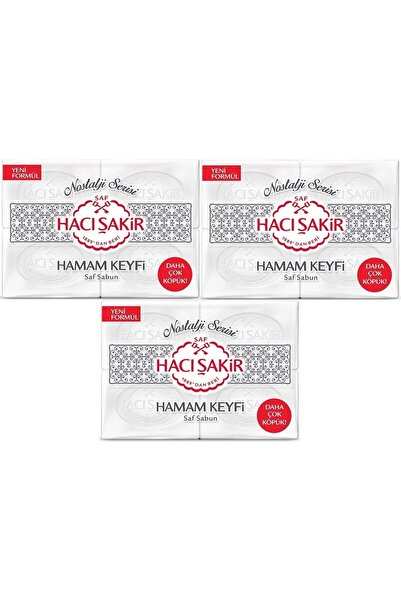 Hacı Şakir Sabun 800GR Hamam Keyfi (Nostalji Serisi) (3 Lü Set)