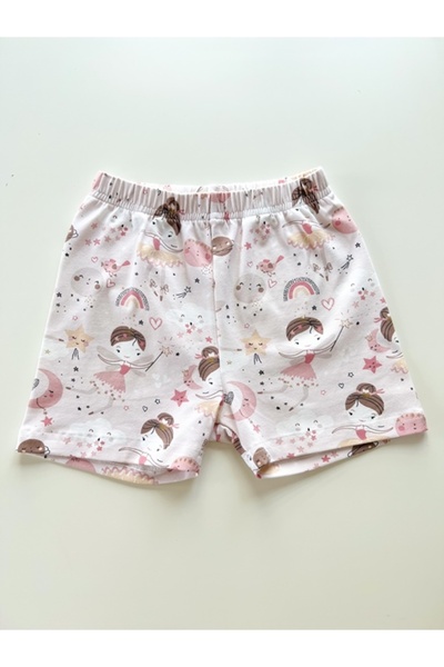 KEY KIDS Καλοκαιρινό σορτς από 100% βαμβάκι με σχέδιο Fairy Girl Princess