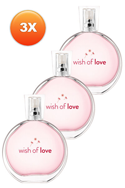 AVON Wish Of Love Kadın Parfüm Edt 50 Ml. Üçlü Set