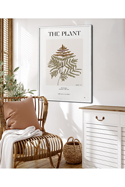 HOMEPACK Tekli Çerçeveli Tablo The Plant Modern Art Poster Tablo TK/273