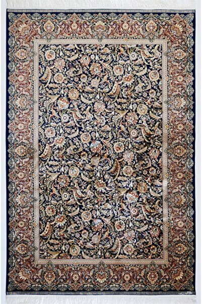 ELEXUS HALI Elexus Halı Ala 3218 Lacivert Bordo Klasik Desen Salon Halısı