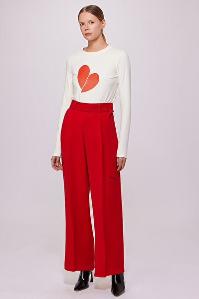 Berr-ın Desenli Örme Body Ekru