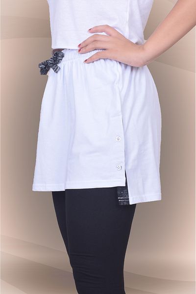 sufyy Combed Cotton Skirt with Two Side Slits
