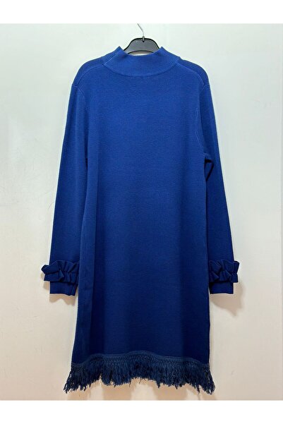 AYHAN Рибальський комір з бахромою та паєтками, трикотажна туніка