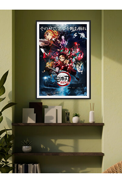 HOMEPACK Tekli Çerçeveli Demon Slayer Poster Tablo TK/529