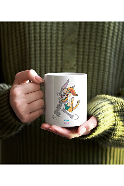 Darkia كوب بورسلين مطبوع بتصميم باغز لولا باني لعيد الحب