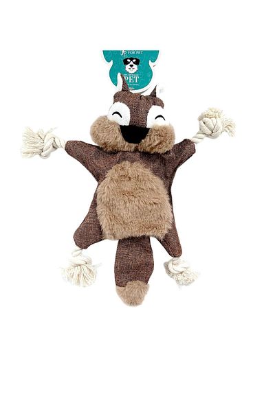 Ans Imported Squirrel Toy with String for Cats and Dogs 25 cm Squirrel
