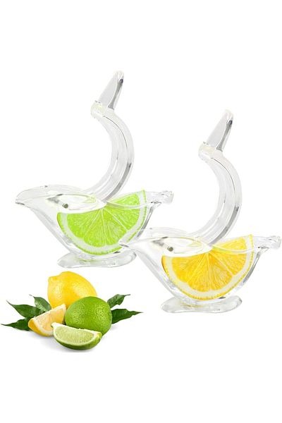 Yenigeldi Transparent Acrylic Bird Lemon Slice Juicer Lemon Squeezer For Tea Salad Linden Vs
