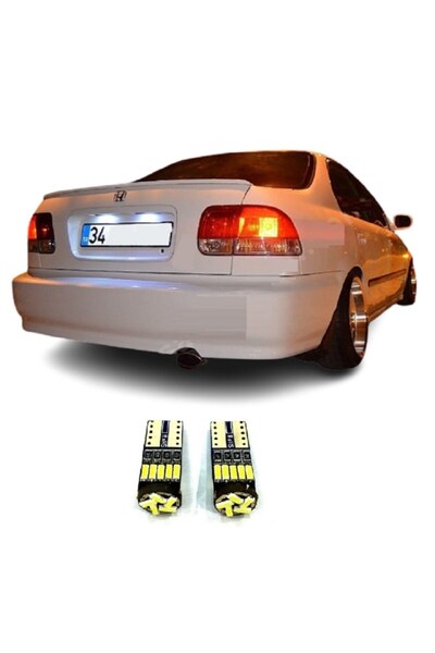 ERAKS CAR ACCESORIES Honda Cıvıc Ies Led Plaka Lambası Aydınlatma Ampulü T10