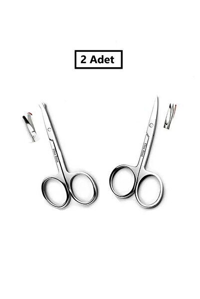 Genel Markalar 2 Adet Kaş Bıyık & Burun Kılı Kulak Kılı Kesme Kaş Makası Çok ...