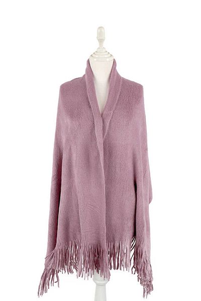 Bursa İpek Purple Angora Shawl