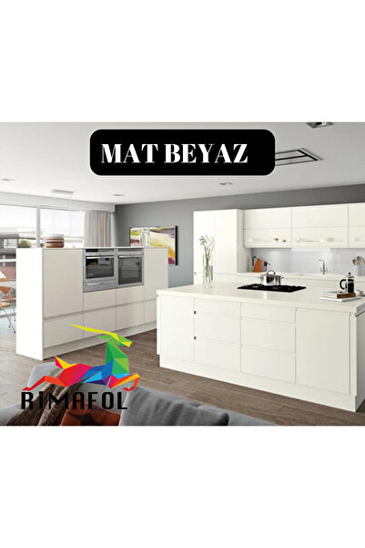 RİMAFOL Rimafol Mat Beyaz Mobilya ve Dolap Kaplama Folyosu 75cmx5m