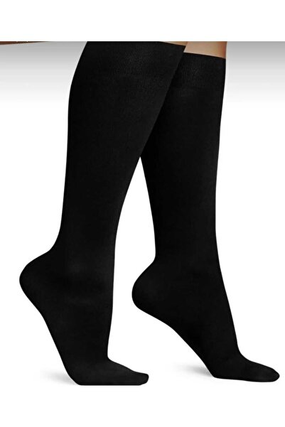 Gezen Çorap Мама чорапи Черно-кремави цветове-дълги под коляното Мама чорапи ...