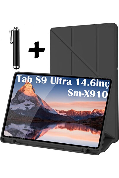 m.tk moveteck Samsung Galaxy Tab S9/S10 Ultra 14.6'' Tablet Kılıfı Kalemlikli...