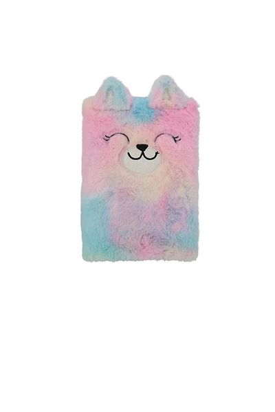 Pyrus A5 Plush Cat Lined Notebook