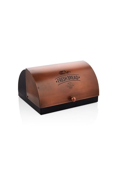 Gerçektrend Galvanized Metal Oval Bread Box Bread Box Basket