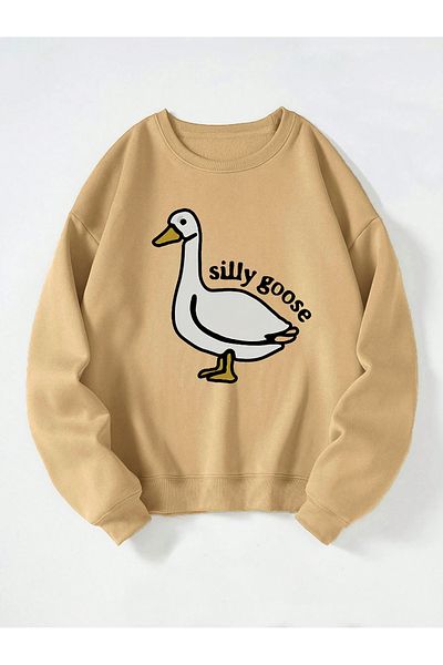 Ginevra Γυναικεία φούτερ με στάμπα Silly Goose Oversize