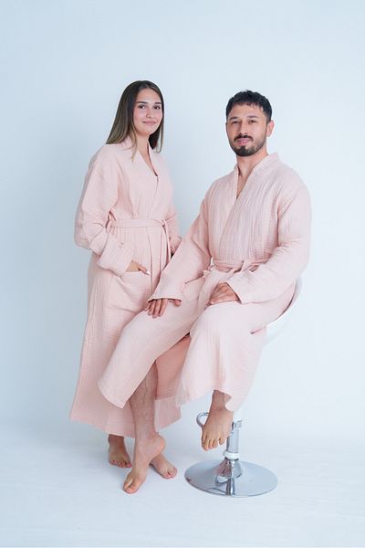 Natural Μπουρνούζι Unisex Muslin Kimono 4 στρώσεων