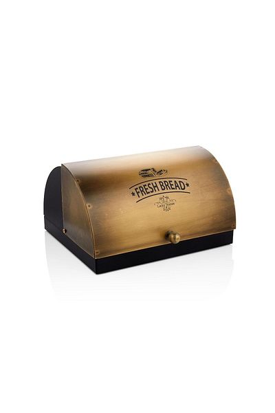 Gerçektrend Galvanized Metal Oval Bread Box Bread Box Basket