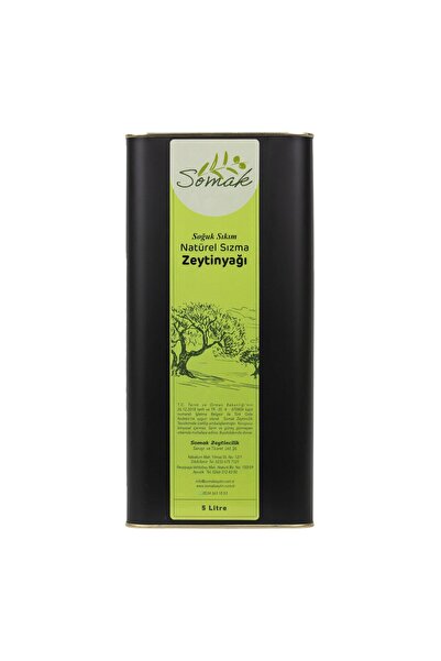 somak zeytin Soğuk Sıkım Natürel Sızma Zeytinyağı - 5 L (2023-2024 Hasat Dönemi)
