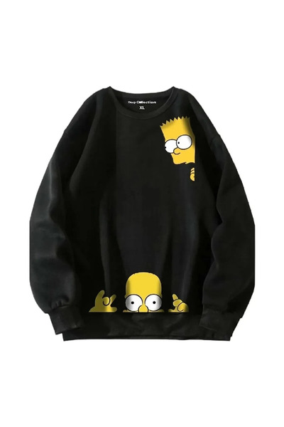 FULL TOLERANCE SIMPSONLAR PRINTED UNISEX ΜΑΥΡΟ ΦΟύτερ