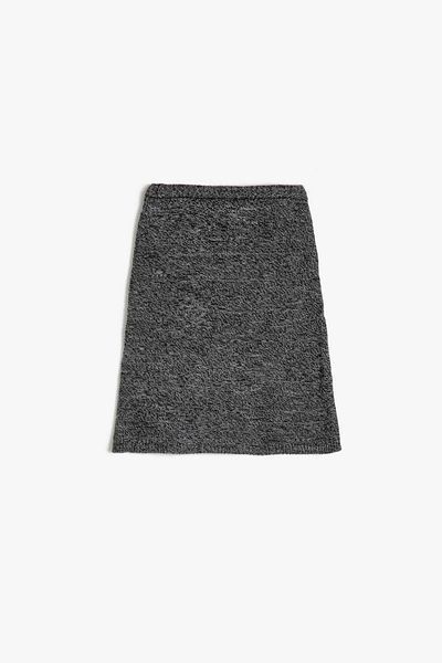 Koton Grau gestreifter Poncho für Mädchen