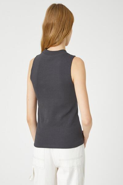 Koton High Collar Athlete Ribbed Sleeveless