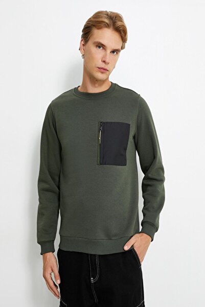 Koton Erkek Haki Sweatshirt