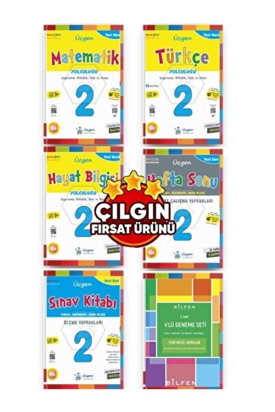 Üçgen Yayınları Üçgen 2. Sınıf Ilkokul Seti 5 Kitap + bilfen 2. sınıf 4lü den...