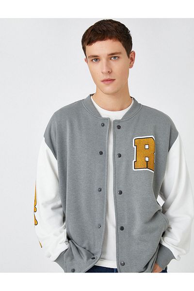 Koton Чоловічий піджак для коледжу 3WAM70210MK Grey GRI