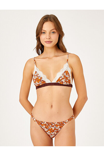 Koton Σουτιέν χωρίς επένδυση με δαντέλα Floral Cupless, χωρίς καλώδιο