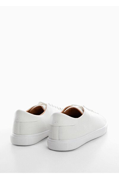 MANGO Man Monocolor Deri Spor Ayakkabı