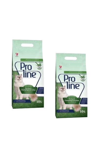Proline PROLİNE BENTONİT KEDİ KUMU 10 LT ALEOVERA 2 ADET