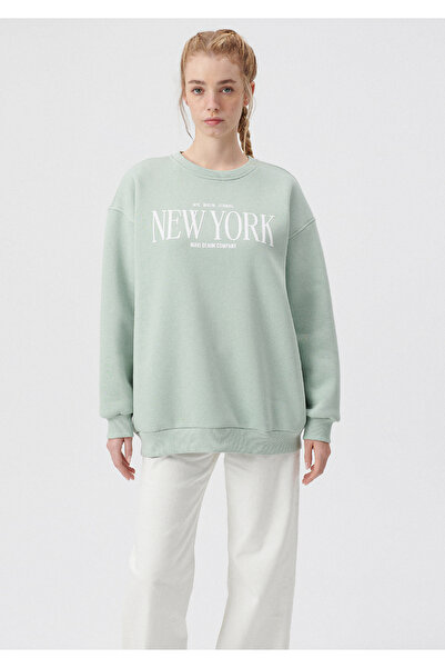 Mavi Baskılı Yeşil Sweatshirt 1612008-71464