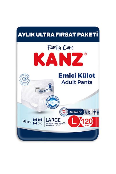 Kanz Absorbent Panties Patient Diapers Size L 120 Pieces