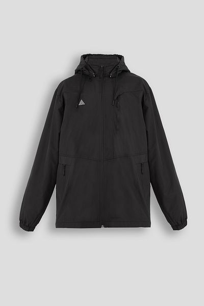 allymoda MEN'S BATTAL WITH FLEECE INNER HOODED INNER POCKET RAINCOAT BATTAL COAT ALLY-200