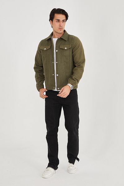 allymoda Мъжко зимно яке от плат ALLY-203