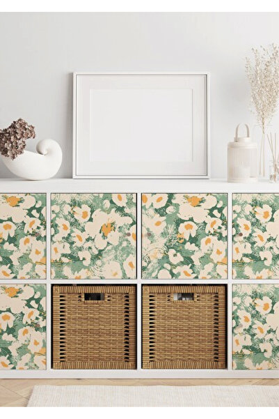 WALLHUMAN Kallax Dolap Kapağı, Mobilya Stickerı (4'lü)