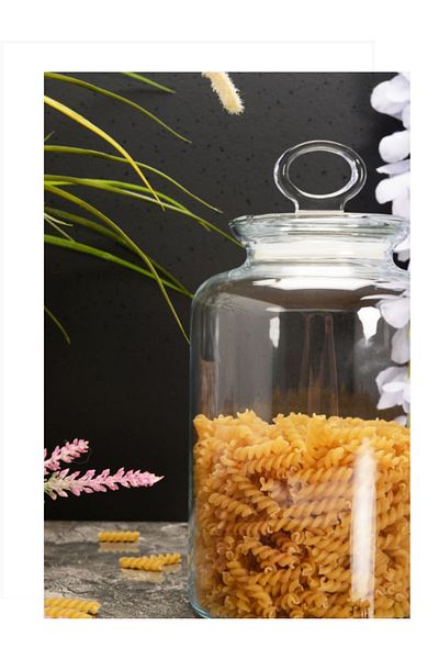 Paşabahçe PASHABAHÇE Kitchen Transparent Jar 2500 CC -98677 2 Pieces