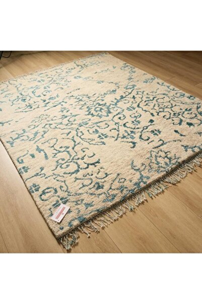 Halıcızade Colorful Serisi Vintage Desenli El Dokuma Halı-colorful Teal