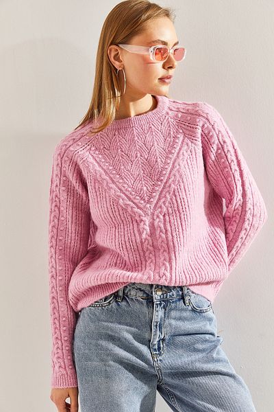 Bianco Lucci Gemusterter Strickpullover für Damen