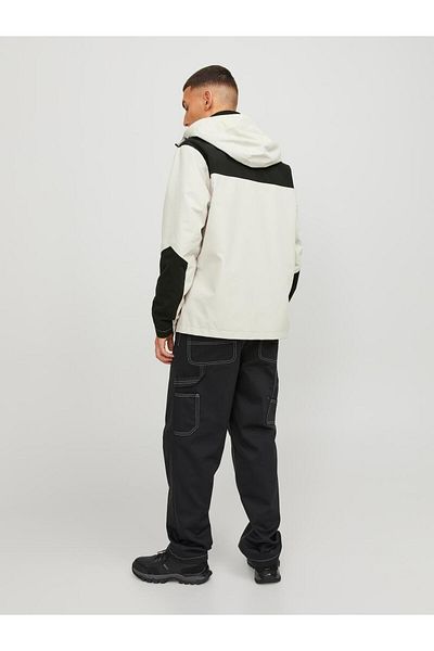 Jack & Jones Jjalex Hood Jacket Palton pentru bărbați 12249381   beam de lună/blocare