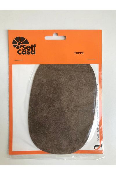Self Casa Σουέντ επισκευαστικό έμπλαστρο 15cm X 9,5cm για το γόνατο (2 τεμάχια)