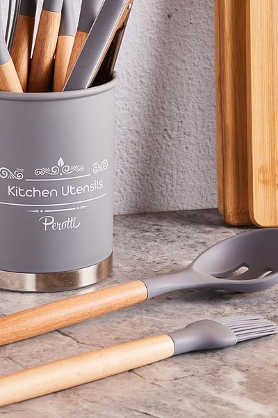 SepetçiBaba Masterno Gray 12 Piece Silicone Set