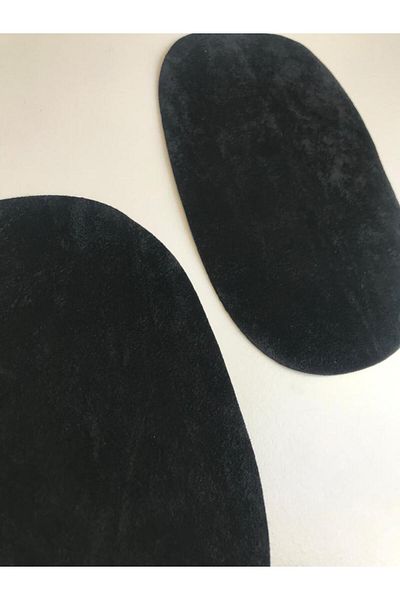 Self Casa Σουέντ επισκευαστικό έμπλαστρο 15cm X 9,5cm για το γόνατο (2 τεμάχια)