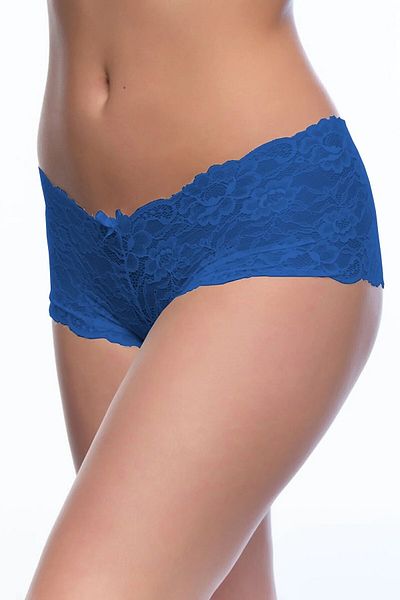 WOMAN VISION Boxer alb din dantelă flexibila cu croială braziliana de damă 020