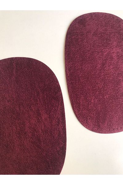 Self Casa Patch cusut din piele intoarsa 15cm X 9,5cm Patch de reparare a cotului genunchiului (2 buc)